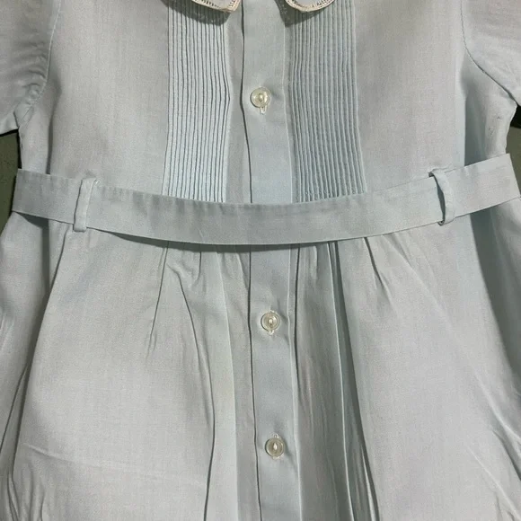 Vintage Feltman Brothers Boys Blue Bubble Suit Embroidered Pin Tucks 1960’s Belt - Picture 3 of 7